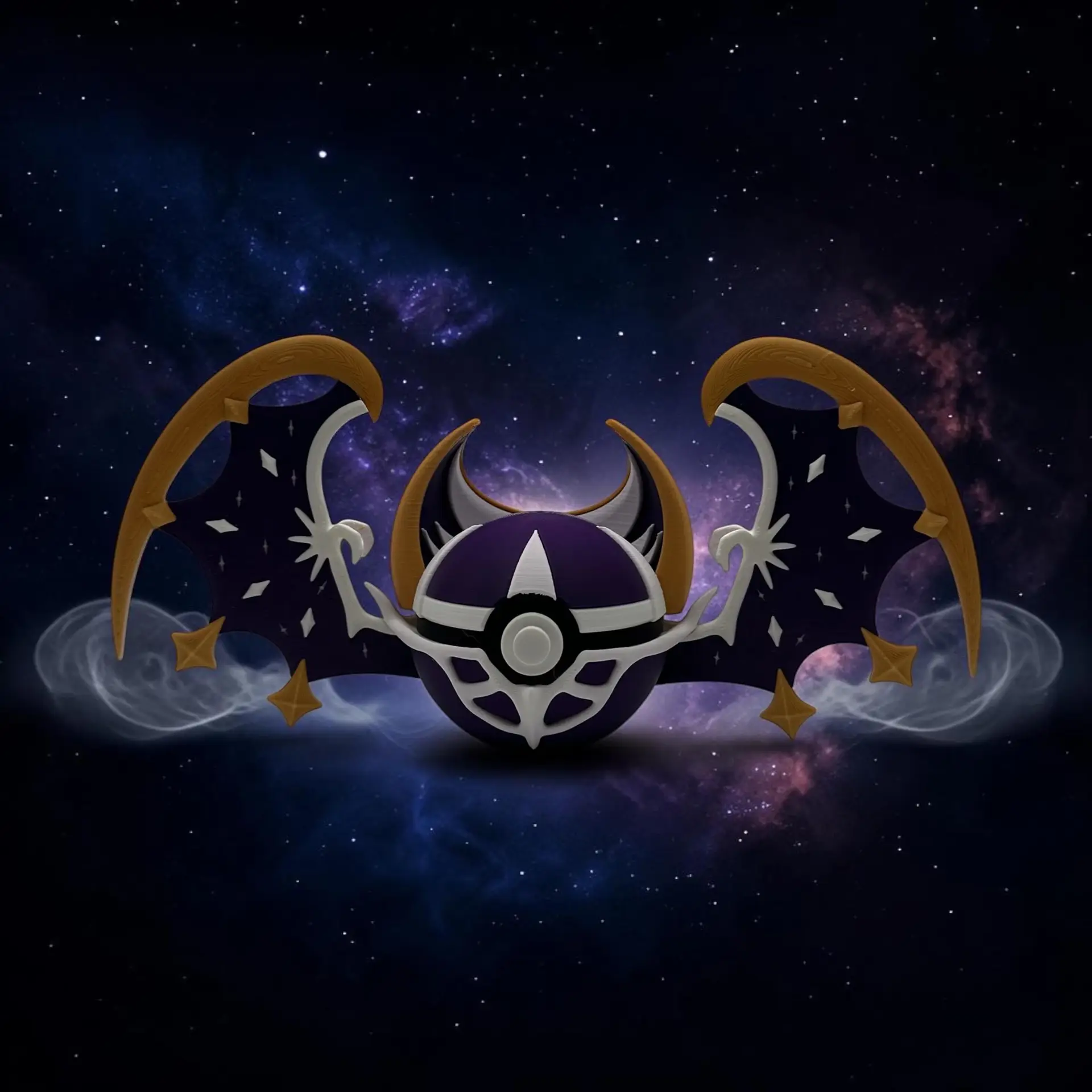 Pokéball de Lunala impresa en 3D